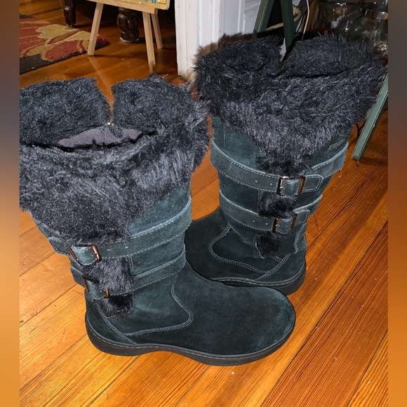 Ll Beam Women’s Nordic Tek2.5 Prima Loft Winter Boots Black Zip Sz 9 buckle Tall - Picture 13 of 16